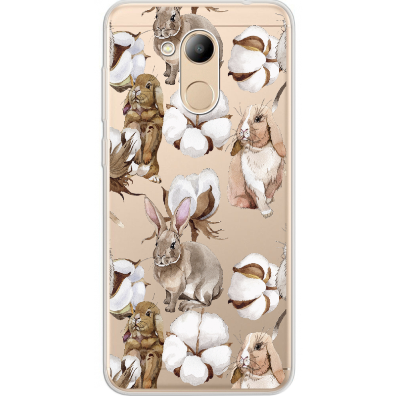 Прозрачный чехол Uprint Huawei Honor 6C Pro Cotton and Rabbits
