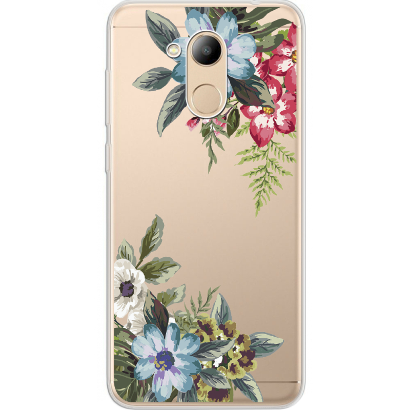 Прозрачный чехол Uprint Huawei Honor 6C Pro Floral