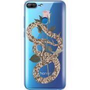 Прозрачный чехол Uprint Huawei Honor 9 Lite Glamor Snake