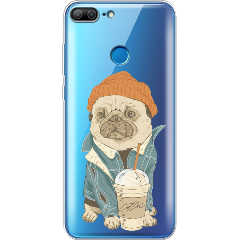 Прозрачный чехол Uprint Huawei Honor 9 Lite Dog Coffeeman