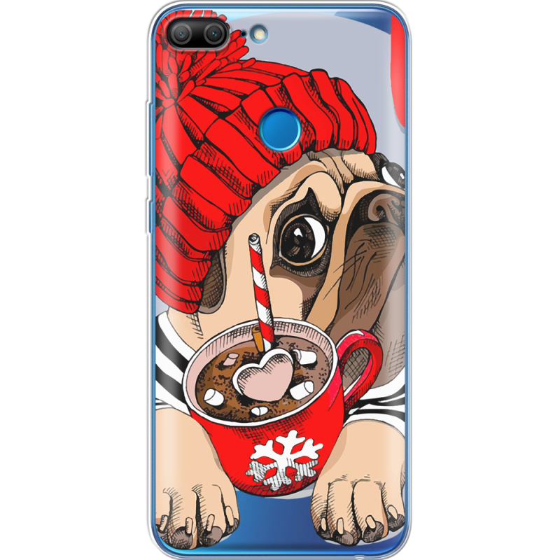 Прозрачный чехол Uprint Huawei Honor 9 Lite Winter Puggy