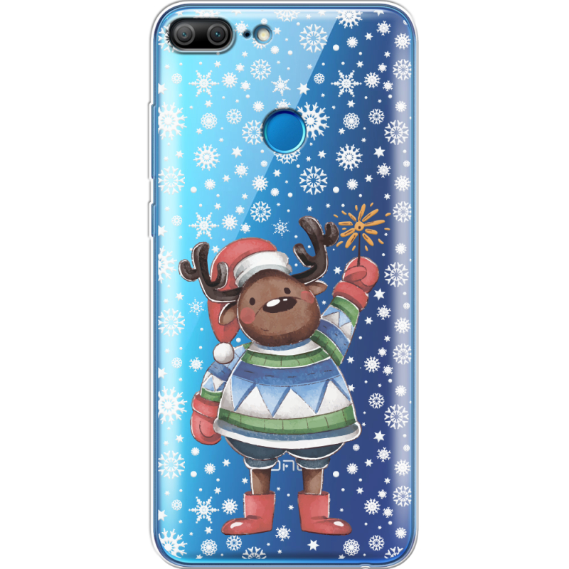 Прозрачный чехол Uprint Huawei Honor 9 Lite Christmas Deer with Snow