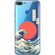Прозрачный чехол Uprint Huawei Honor 9 Lite Большая волна в Канагаве