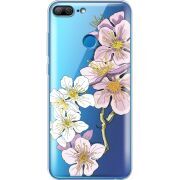 Прозрачный чехол Uprint Huawei Honor 9 Lite Cherry Blossom