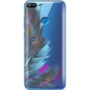 Прозрачный чехол Uprint Huawei Honor 9 Lite Feathers