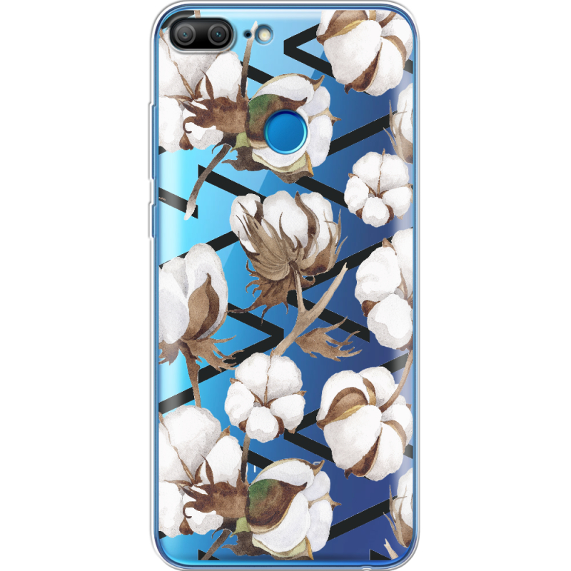 Прозрачный чехол Uprint Huawei Honor 9 Lite Cotton flowers