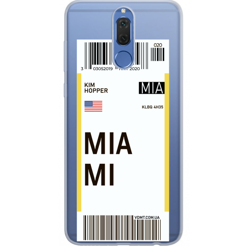 Прозрачный чехол Uprint Huawei Mate 10 Lite Ticket Miami