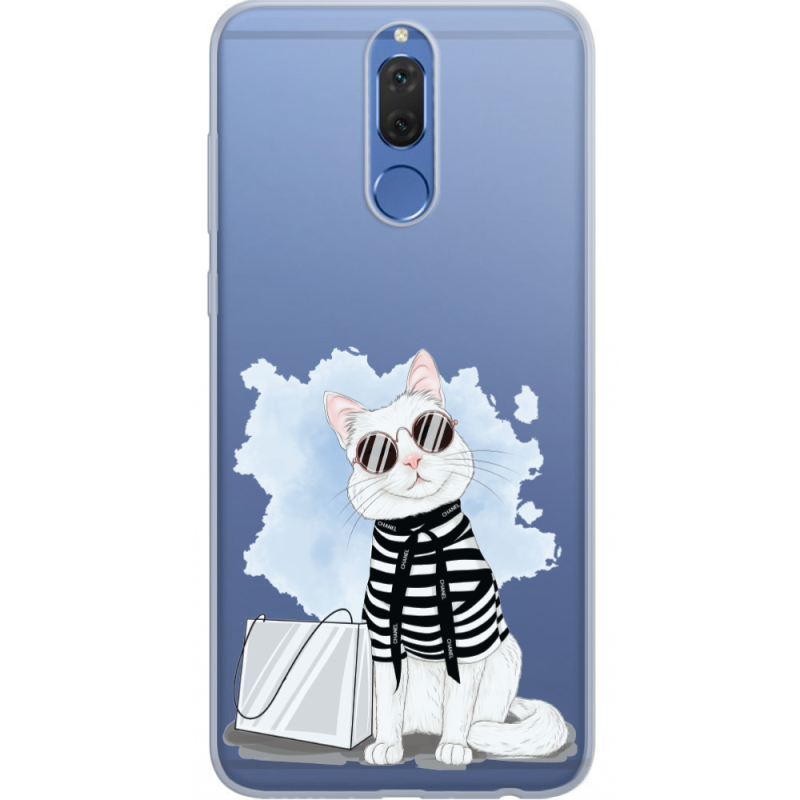 Прозрачный чехол Uprint Huawei Mate 10 Lite Cat Style