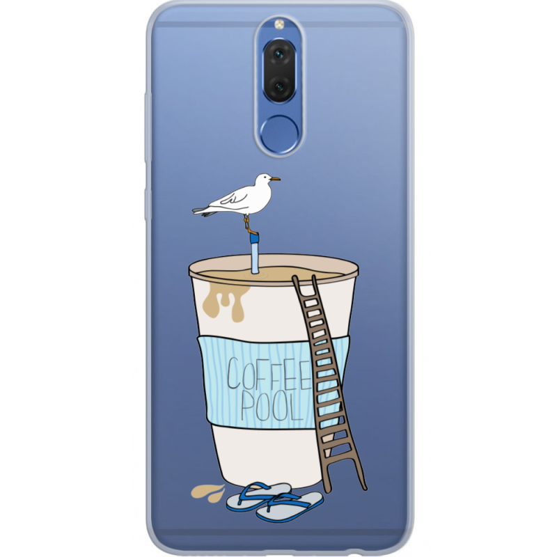 Прозрачный чехол Uprint Huawei Mate 10 Lite Segull in Cofee Pool
