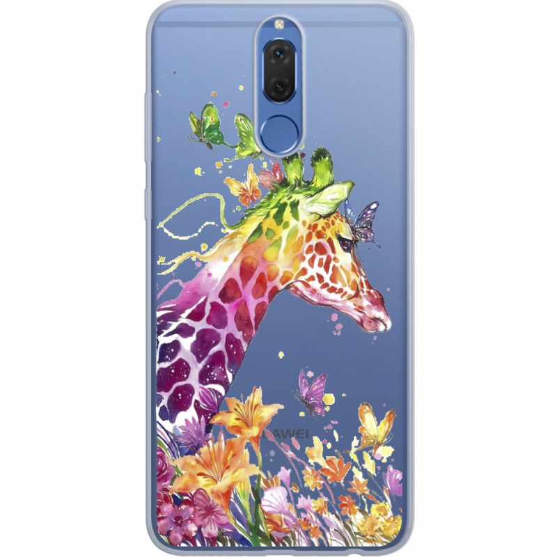 Прозрачный чехол Uprint Huawei Mate 10 Lite Colorful Giraffe
