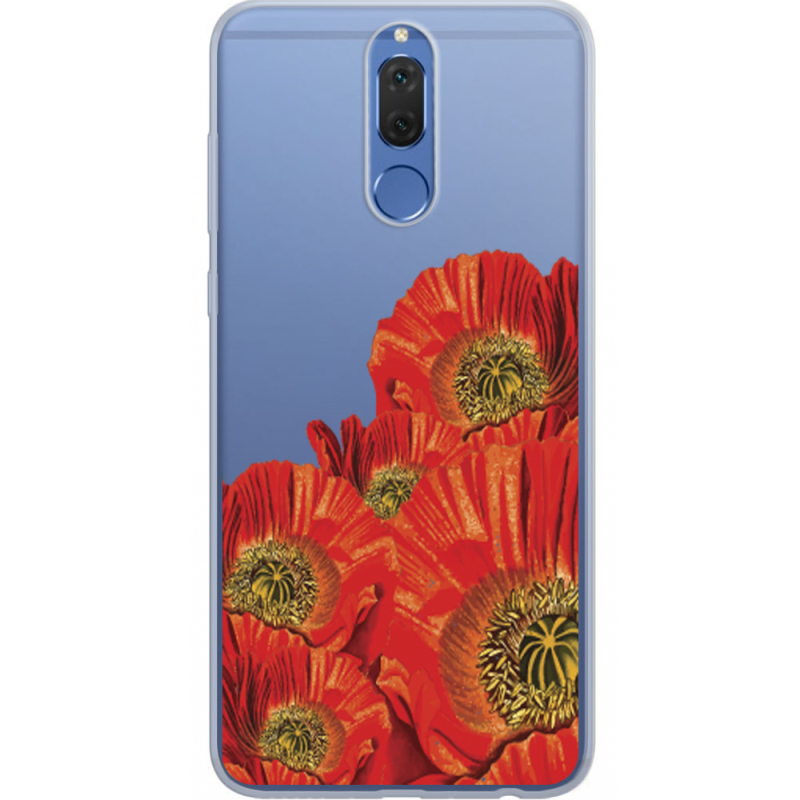 Прозрачный чехол Uprint Huawei Mate 10 Lite Red Poppies