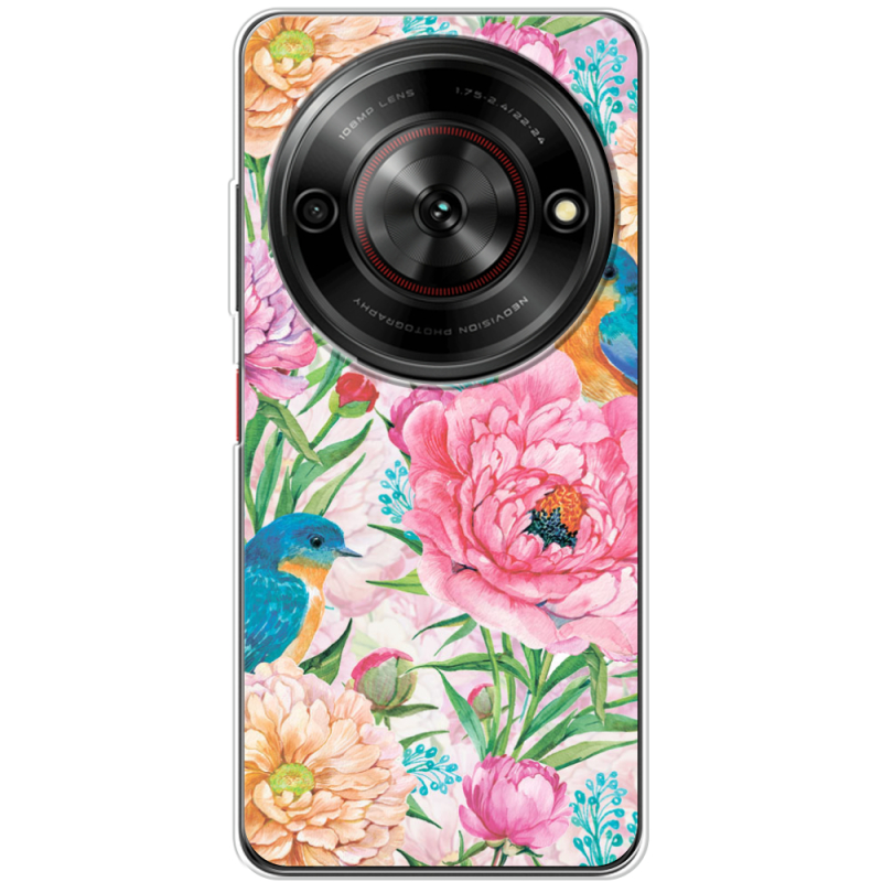 Чохол BoxFace Nubia Focus 5G Birds in Flowers