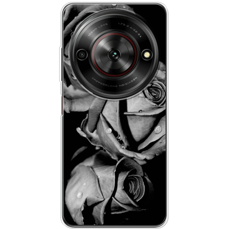 Чохол BoxFace Nubia Focus 5G Black and White Roses