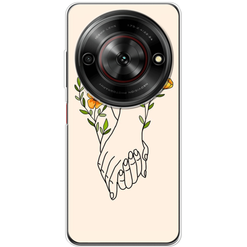 Чохол BoxFace Nubia Focus 5G Flower Hands