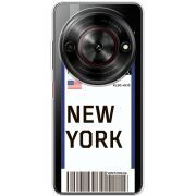 Прозорий чохол BoxFace Nubia Focus 5G Ticket New York