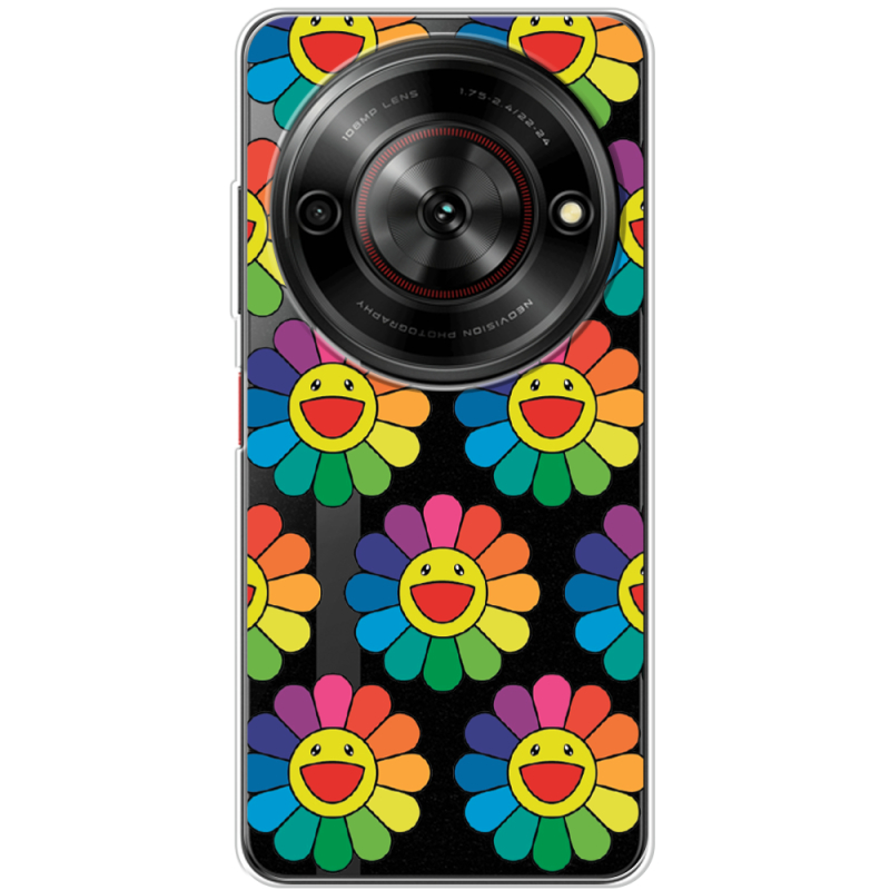 Прозорий чохол BoxFace Nubia Focus 5G Hippie Flowers