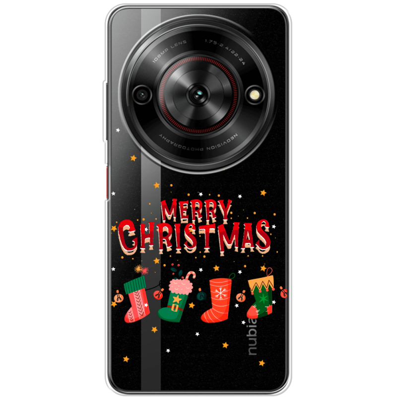 Прозорий чохол BoxFace Nubia Focus 5G Merry Christmas