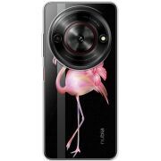 Прозорий чохол BoxFace Nubia Focus 5G Floral Flamingo