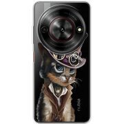 Прозорий чохол BoxFace Nubia Focus 5G Steampunk Cat