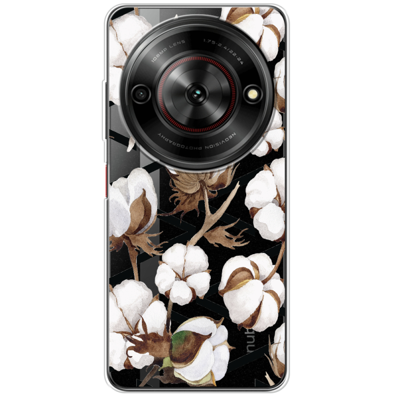 Прозорий чохол BoxFace Nubia Focus 5G Cotton flowers