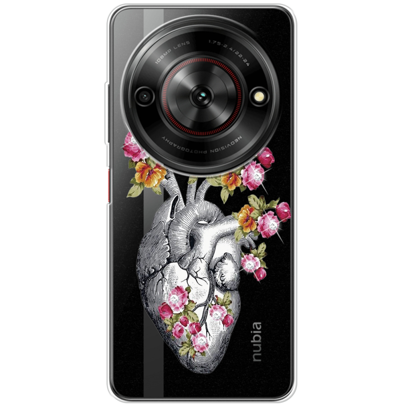 Чохол зі стразами Nubia Focus 5G Heart