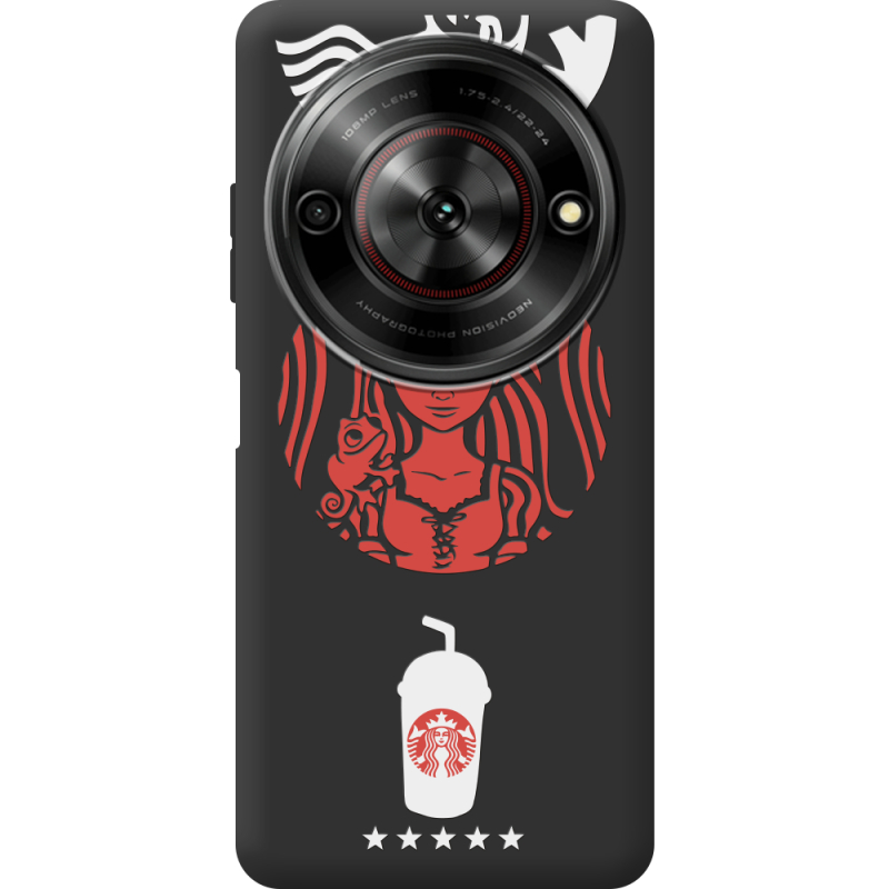 Чорний чохол BoxFace Nubia Focus 5G RedWhite Coffee