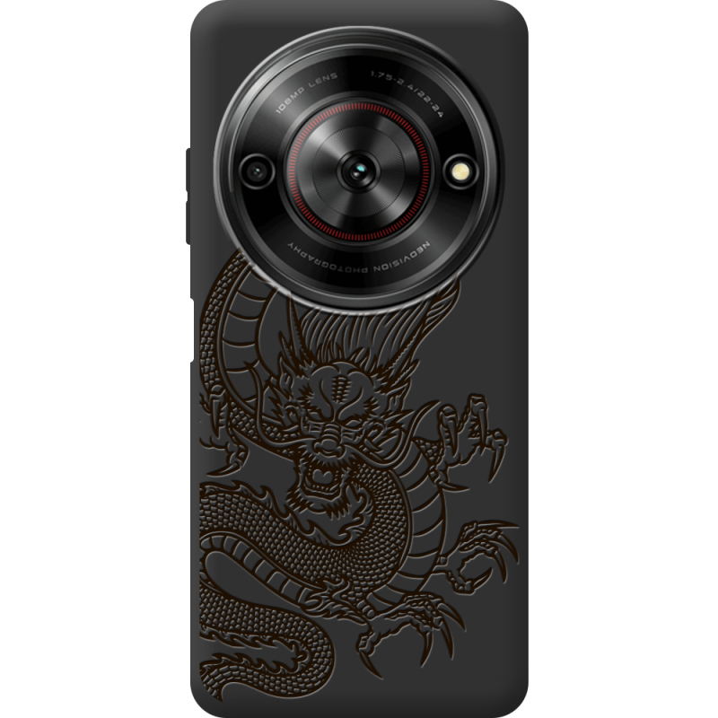 Чорний чохол BoxFace Nubia Focus 5G Chinese Dragon