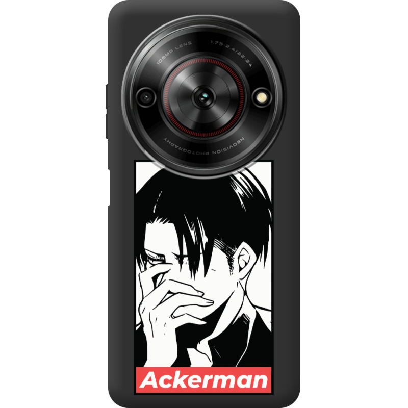 Чорний чохол BoxFace Nubia Focus 5G Attack On Titan - Ackerman