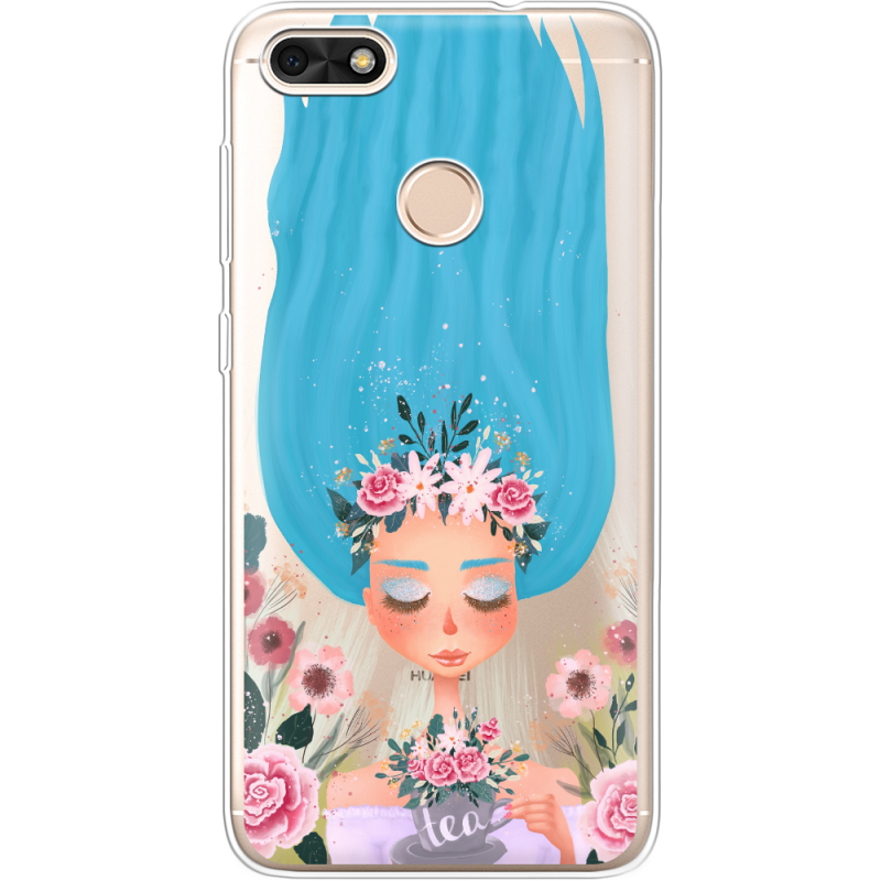 Прозрачный чехол Uprint Huawei Nova Lite 2017 Blue Hair