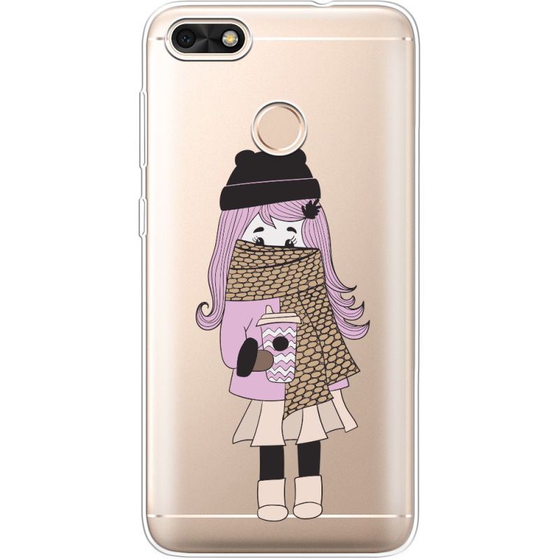 Прозрачный чехол Uprint Huawei Nova Lite 2017 Winter Morning Girl