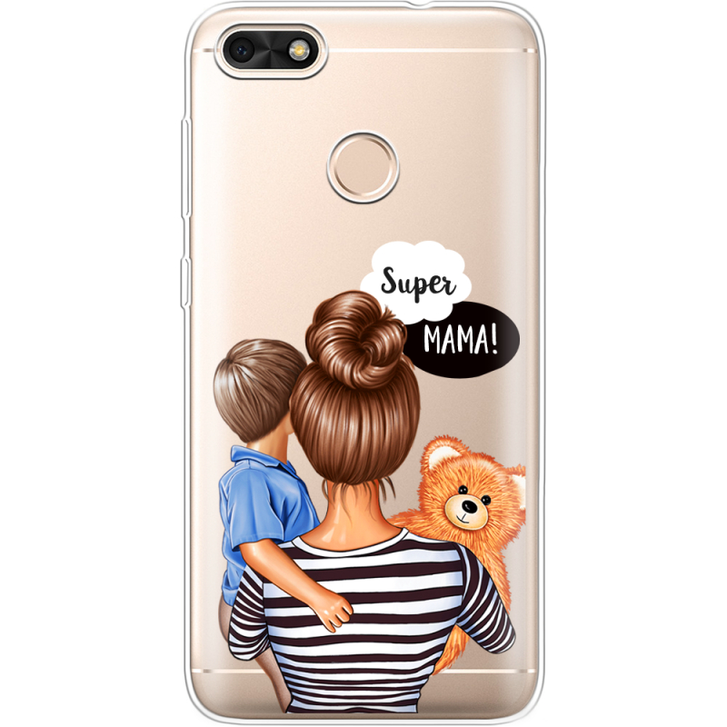 Прозрачный чехол Uprint Huawei Nova Lite 2017 Super Mama and Son