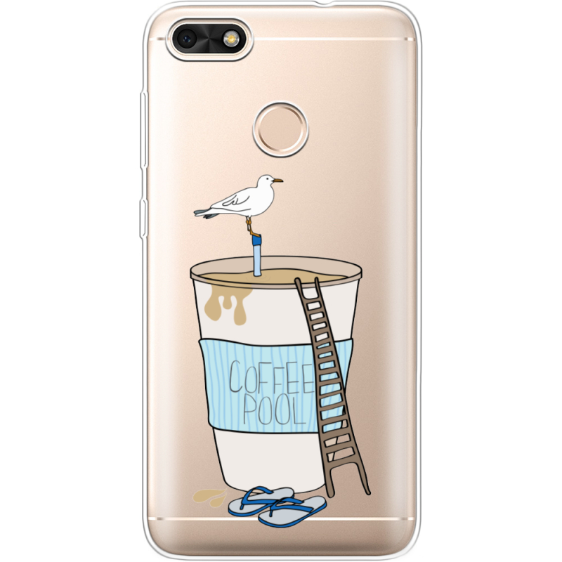 Прозрачный чехол Uprint Huawei Nova Lite 2017 Segull in Cofee Pool
