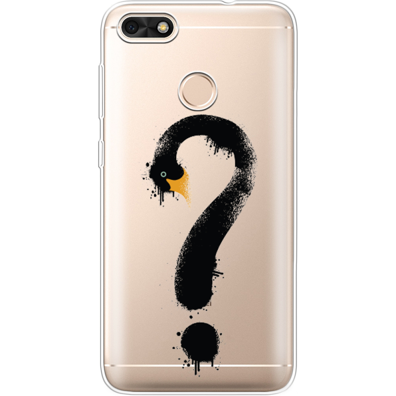 Прозрачный чехол Uprint Huawei Nova Lite 2017 Swan question