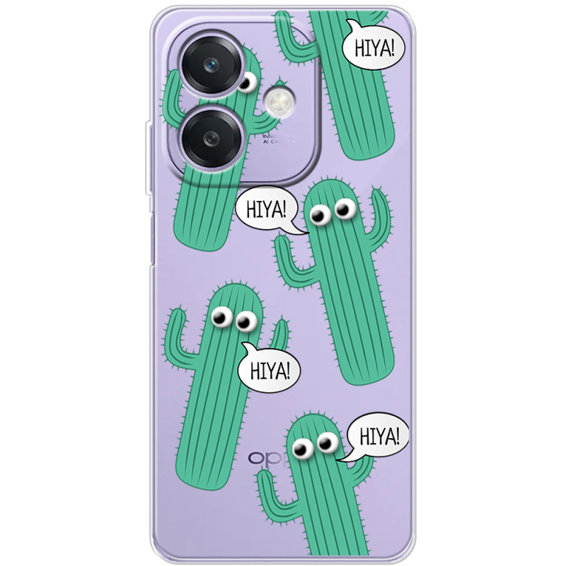 Прозорий чохол BoxFace OPPO A3 с 3D-глазками HIYA