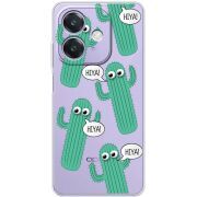 Прозорий чохол BoxFace OPPO A3 с 3D-глазками HIYA