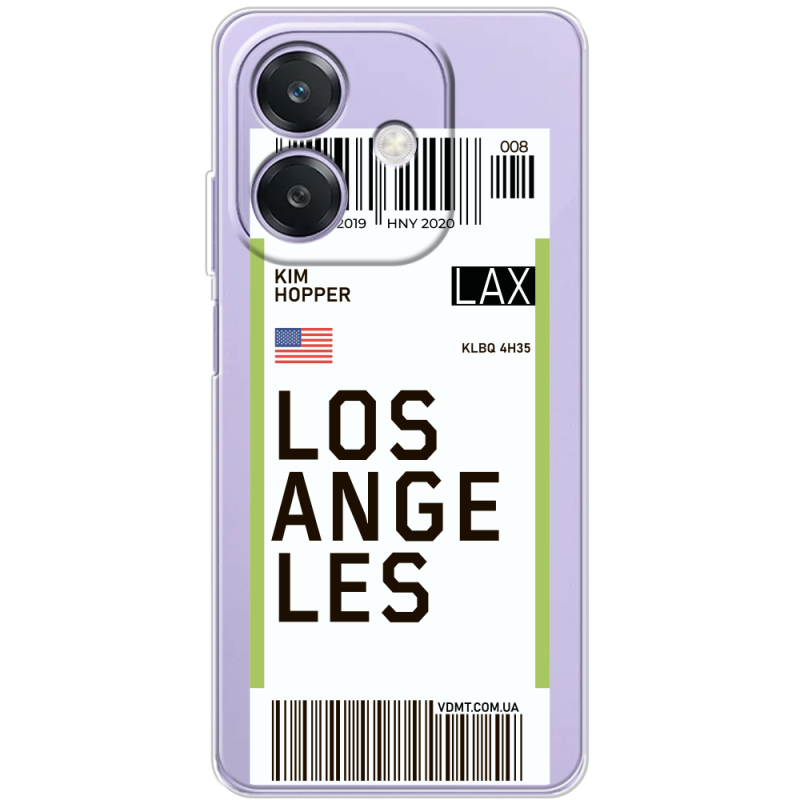 Прозорий чохол BoxFace OPPO A3 Ticket Los Angeles