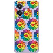 Прозорий чохол BoxFace OPPO A3 Hippie Flowers