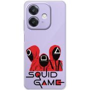 Прозорий чохол BoxFace OPPO A3 siquid game люди в красном