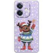 Прозорий чохол BoxFace OPPO A3 Christmas Deer with Snow