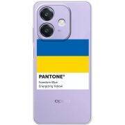 Прозорий чохол BoxFace OPPO A3 Pantone вільний синій