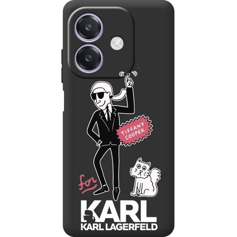 Чорний чохол BoxFace Oppo A3 For Karl