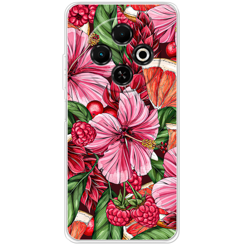 Чохол BoxFace Tecno Spark 30C Tropical Flowers
