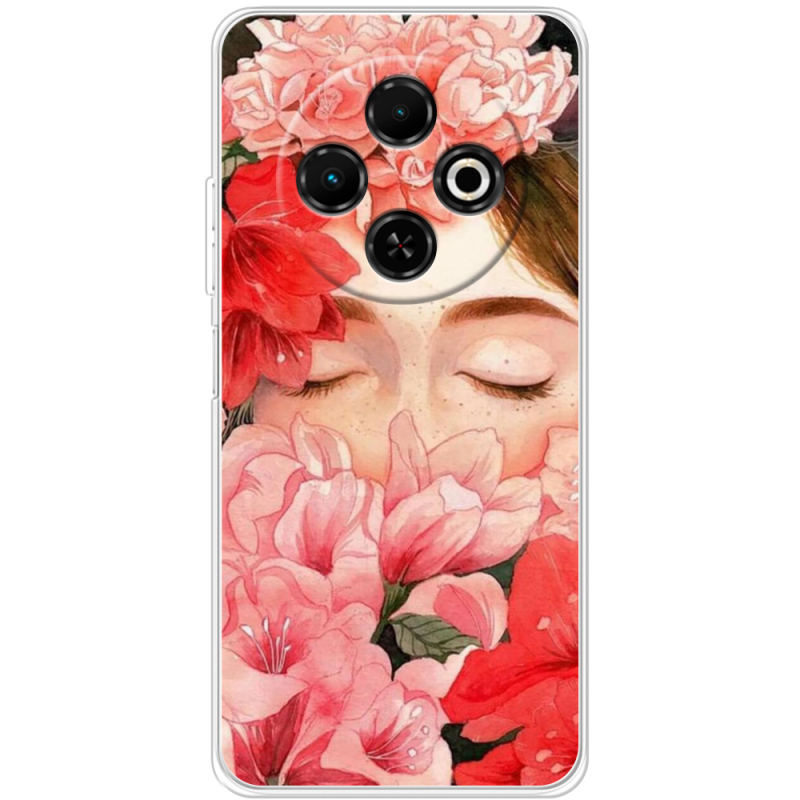 Чохол BoxFace Tecno Spark 30C Girl in Flowers