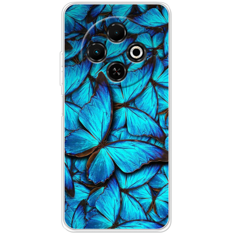 Чохол BoxFace Tecno Spark 30C лазурные бабочки