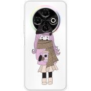 Прозорий чохол BoxFace Tecno Spark 30C Winter Morning Girl