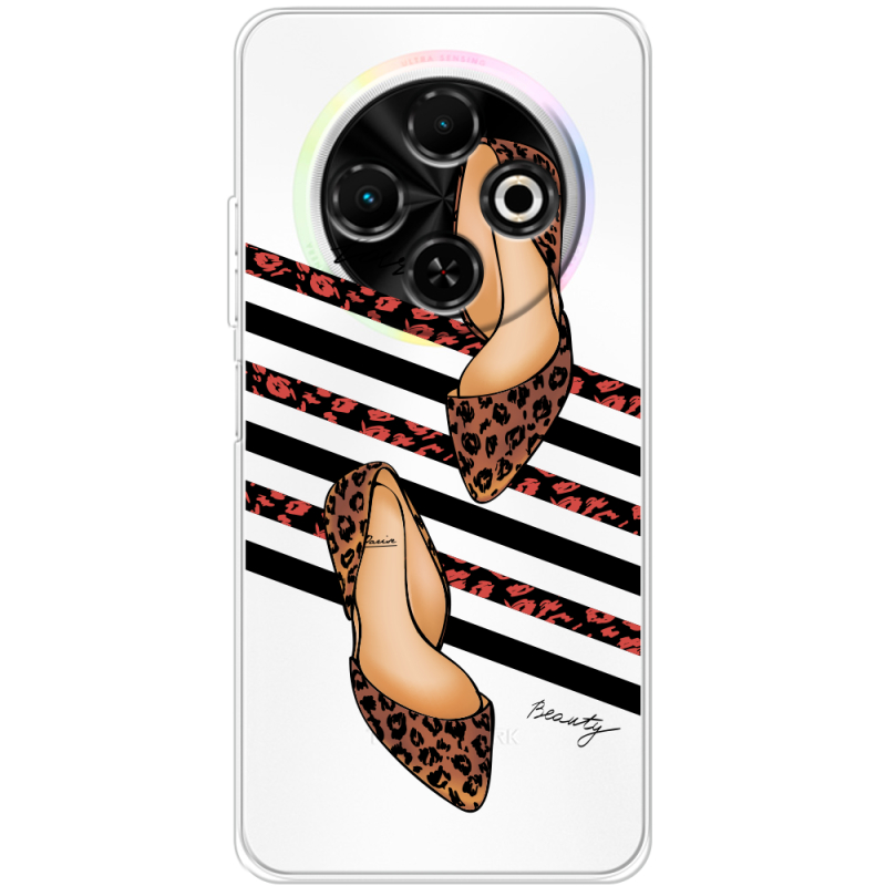 Прозорий чохол BoxFace Tecno Spark 30C Love Beauty