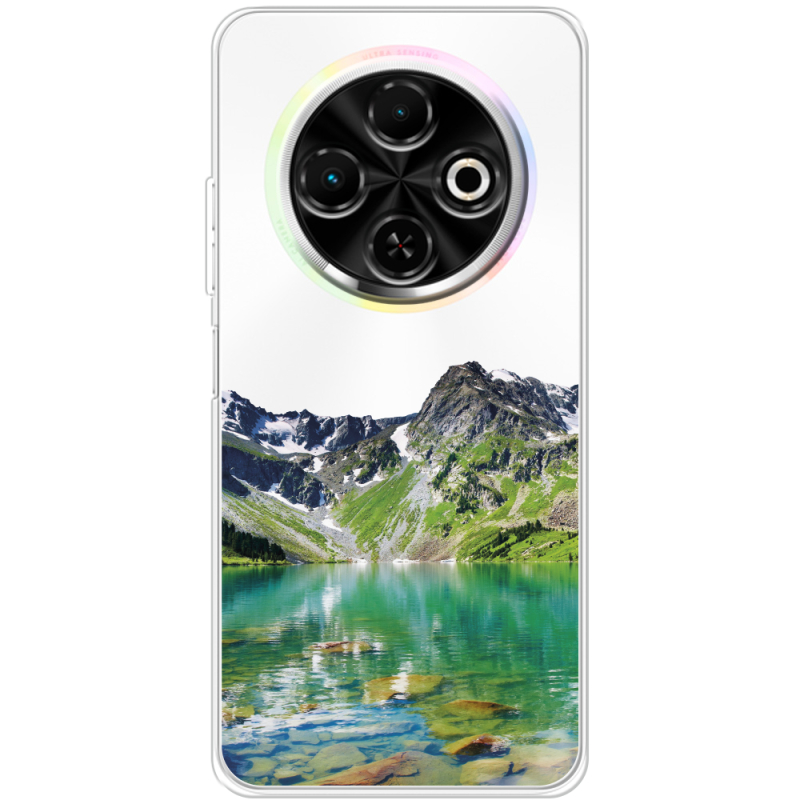 Прозорий чохол BoxFace Tecno Spark 30C Green Mountain