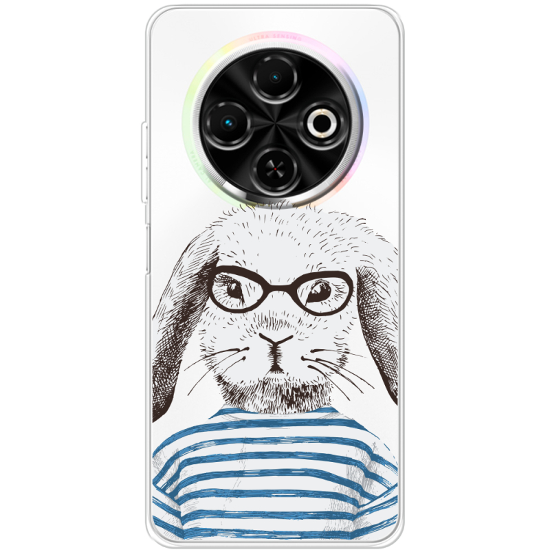 Прозорий чохол BoxFace Tecno Spark 30C MR. Rabbit