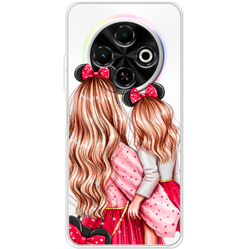 Прозорий чохол BoxFace Tecno Spark 30C Mouse Girls