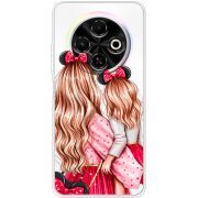 Прозорий чохол BoxFace Tecno Spark 30C Mouse Girls